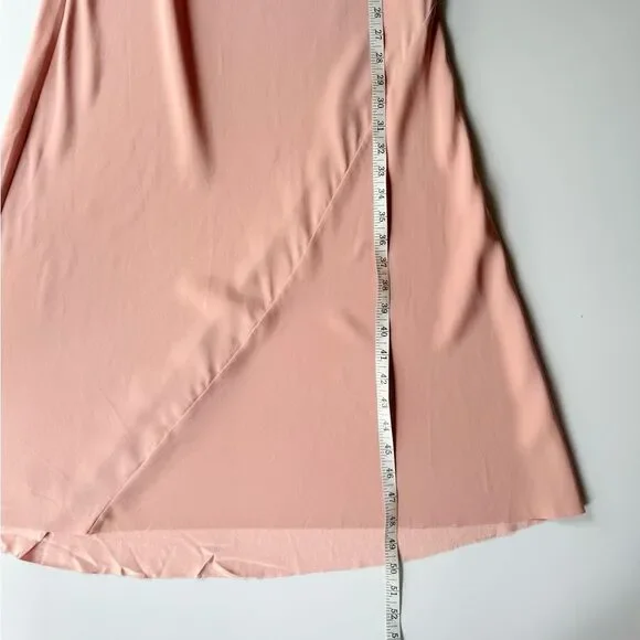 AYR The Ten Outta Ten - Heavyweight Silk Bias Cut Slip Dress Sunset Pink XS - Picture 13 of 16